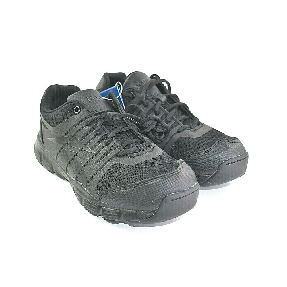Reebok Dauntless‎ Men's Ultra Light Black Seamless Athletic Work Shoes 8.5  New